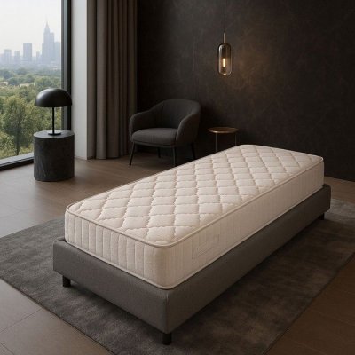 KING OF DREAMS Matelas 90x190 confort ferme - hauteur 15 cm - mousse durable - usage quotidien - ignifuge