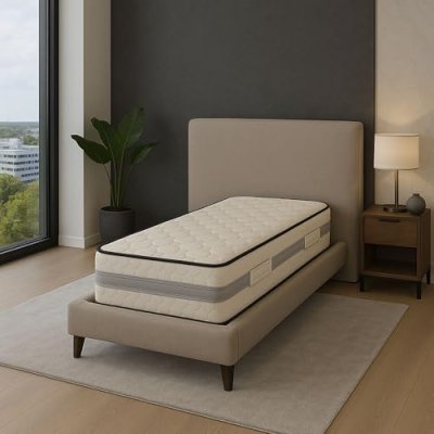 KING OF DREAMS Matelas 90x190 mousse &agrave; m&eacute;moire de forme 50 kg/m3 - ferme - 23 cm king memory