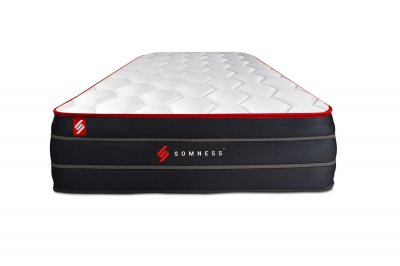 SOMNESS Matelas 90x200 Boost - Ressorts ensach&eacute;s - 26 cm - Equilibr&eacute;