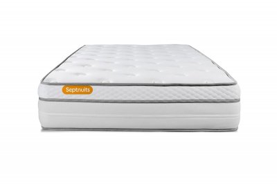 SEPTNUITS Matelas 90x200 Ressorts et m&eacute;moire de forme - Equilibr&eacute;