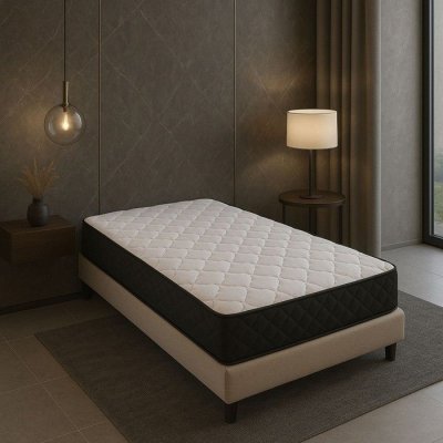 NUITS D OR Matelas - Aertech - 90x190 cm - 20 cm d&eacute;paisseur - Soutien Ferme - 2 Oreillers M&eacute;moire de Forme