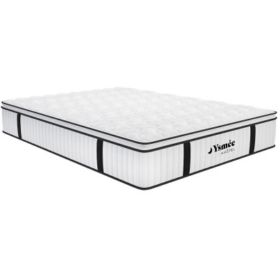 VENTE UNIQUE Matelas anti-feu ressorts ensach&eacute;s et surmatelas int&eacute;gr&eacute; DELICE de DREAMEA HOTEL - 160x200cm