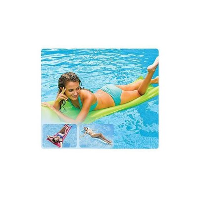 INTEX Matelas de plage gonflable bleu - 183x69 cm