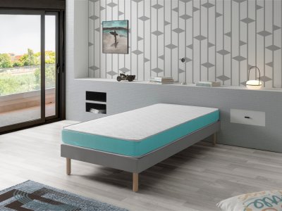 DREAMDI Matelas en mousse respirante 80X180 EKOZEN, Epaisseur 14 CM , Ergonomique et adaptable