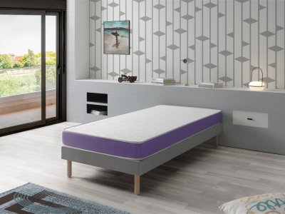 DREAMDI Matelas en mousse respirante 90X190 ONIX, Epaisseur 14 CM , Ergonomique et adaptable