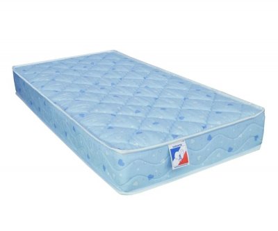IDLITERIE Matelas enfant coton CALIN bleu de DREAMEA - 90x190cm
