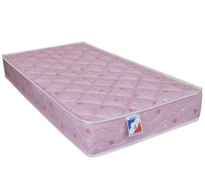 IDLITERIE Matelas enfant coton CALIN rose de DREAMEA - 90x190cm