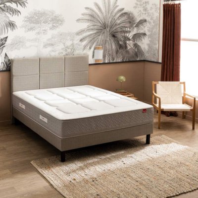 EPEDA Matelas  l'escapade - ressorts ensach&eacute;s + m&eacute;moire de forme 160x200