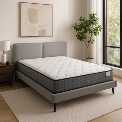 SAMPUR Matelas Essentiel : M&eacute;moire de forme et Ressorts ensach&eacute;s 140x200 cm