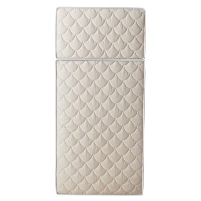 IDLITERIE Matelas Evolutif Bio Coton 2 Blocs Mousse Ferme 90x190