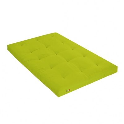  Matelas futon vert pistache coeur en latex 140x190 PISTACHE VERT