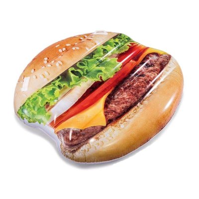 INTEX Matelas gonflable ""burger"" 145cm multicolore