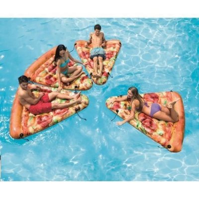 INTEX Matelas gonflable  part de pizza