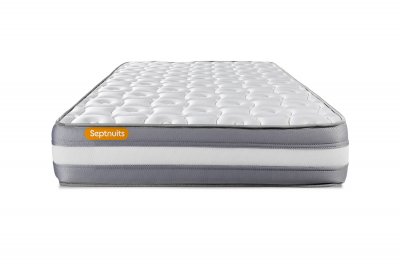 SEPTNUITS Matelas m&eacute;moire de forme 90x190 Memo Plus 3 zones de confort