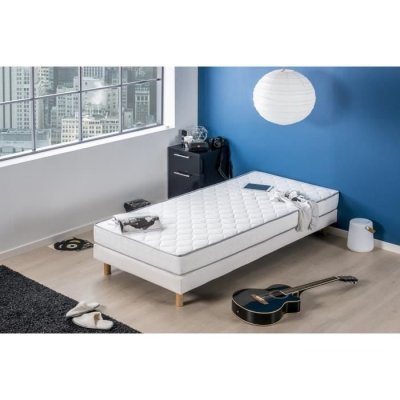 DEKO DREAM Matelas mousse 90 x 200 - Confort ferme - Epaisseur 16 cm - Kiva