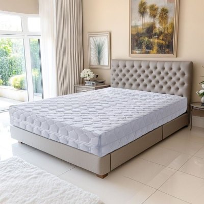 KING OF DREAMS Matelas Mousse Poli Lattex Indformable - - 140x190 - Soutien Ferme - Dhoussable et Lavable 