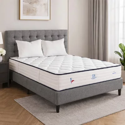LUXURY LITERIE Matelas ressorts ensach&eacute;s 140x190 cm avec oreillers