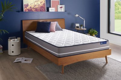ACTISOM Matelas Ressorts ensach&eacute;s ACTIFLEX PUR 200x200cm 3zones de confort