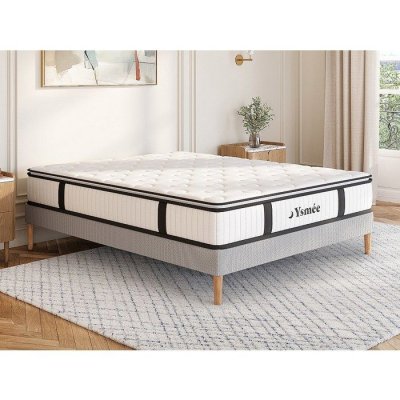 VENTE UNIQUE Matelas ressorts ensach&eacute;s AMERICAN DREAM de DREAME - Tr&egrave;s ferme - 140x190cm