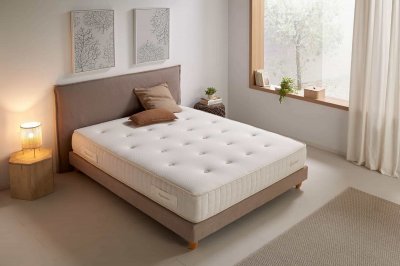 MOONIA Matelas ressorts ensach&eacute;s supreme, 140x190cm -  