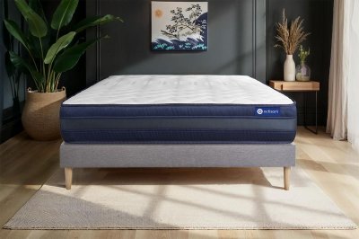 ACTISOM Matelas + sommier 140x190 latex et m&eacute;moire de forme  - Actilatex tech