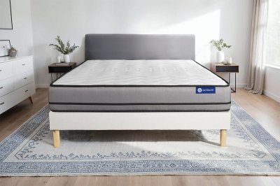 ACTISOM Matelas + sommier 140x200 latex et m&eacute;moire de forme  - Actilatex night