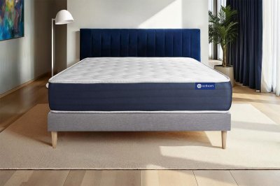 ACTISOM Matelas + sommier 140x200 latex et m&eacute;moire de forme  - Actilatex sleep