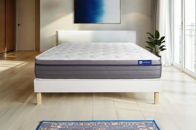 ACTISOM Matelas + sommier 140x200 latex et m&eacute;moire de forme  - Actilatex zen