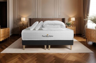 ROYAL PALACE BEDDING Matelas + sommier 160x200 + couette + 2 oreillers  Windsor