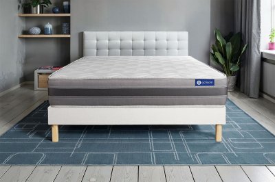 ACTISOM Matelas + sommier 180x200 latex et m&eacute;moire de forme  - Actilatex relax