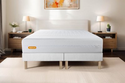 Matelas + sommier 180x200 m&eacute;moire de forme Ensemble Memo bio 180x200 cm