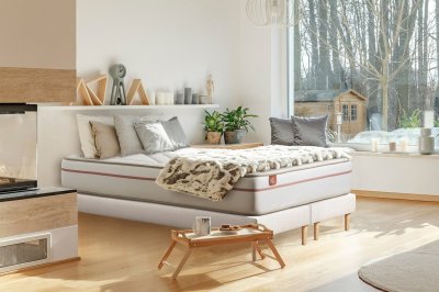MARMOTTES & CO Matelas + sommier 180x200 m&eacute;moire de forme  Le Paisible