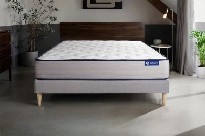 ACTISOM Matelas + sommier 200x200 latex et m&eacute;moire de forme  - Actilatex form
