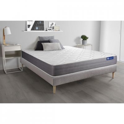 ACTISOM Matelas + sommier 90x190 latex et m&eacute;moire de forme  - Actilatex dream