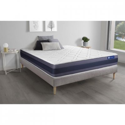 ACTISOM Matelas + sommier 90x190 latex et m&eacute;moire de forme  - Actilatex morpho