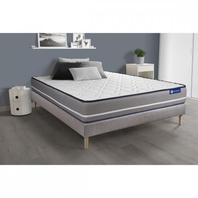 ACTISOM Matelas + sommier 90x190 ressorts ensach&eacute;s  - Actiflex pur