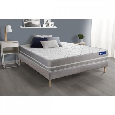 ACTISOM Matelas + sommier 90x190 ressorts ensach&eacute;s  - Actiflex touch