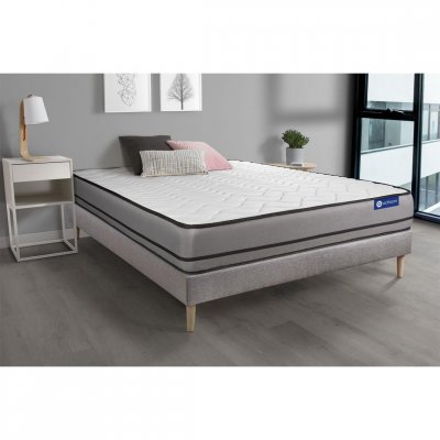 ACTISOM Matelas + sommier 90x200 latex et m&eacute;moire de forme  - Actilatex night