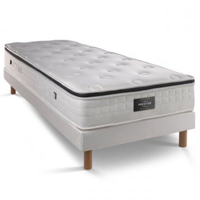 PRESTIGE LITERIE Matelas + sommier 90x200 ressorts ensach&eacute;s  Exclusive