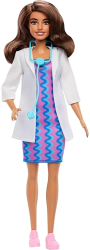 BARBIE MATJKF76 Poup&eacute;e mannequin Docteur avec st&eacute;thoscope et tenue amovible
