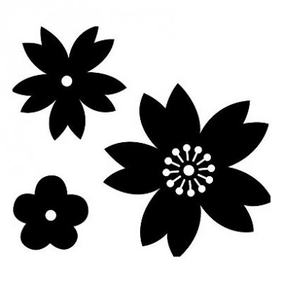 ARTEMIO Matrice de coupe Fleurs -  Japan - 2 &agrave; 5 cm - 3 pcs