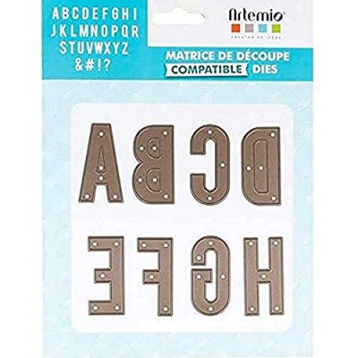 ARTEMIO Matrice de d&eacute;coupe alphabet majuscule - 4,8 cm - 