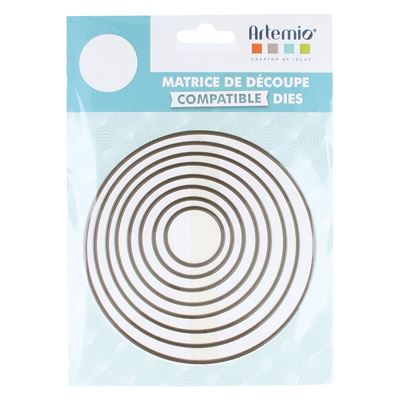 ARTEMIO Matrice de d&eacute;coupe (die) cercles grand - art&eacute;mio