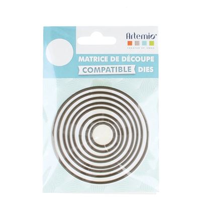 ARTEMIO Matrice de d&eacute;coupe (die) cercles petit - art&eacute;mio