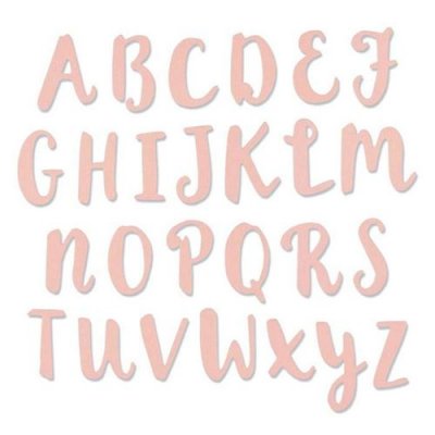 SIZZIX Matrice de d&eacute;coupe pour  - Alphabet majuscule - 