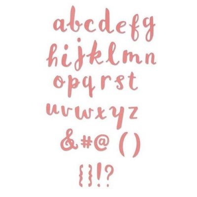 SIZZIX Matrice  Thinlits - Alphabet - 35 pcs -  - couleur variant