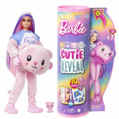 MATTEL  Barbie Cutie Reveal Cozy T -shirts Rose