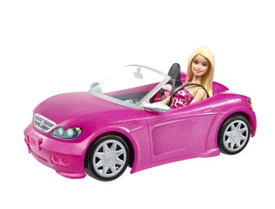 MATTEL  DJR55 BARBIE- et sa voiture cabriolet