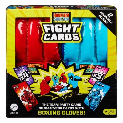 MATTEL  Games Jeu De Soci&eacute;t&eacute; Rock Em Sock Em Robots Avec Gants De Boxe