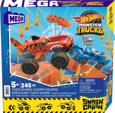 MATTEL  Games Monster Trucks Track Tiger Shark Dor&eacute;